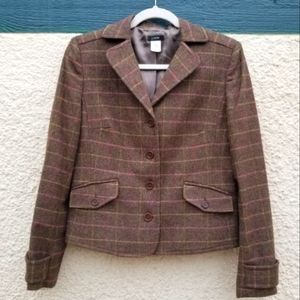 🔥JCrew Plaid Wool Blazer M